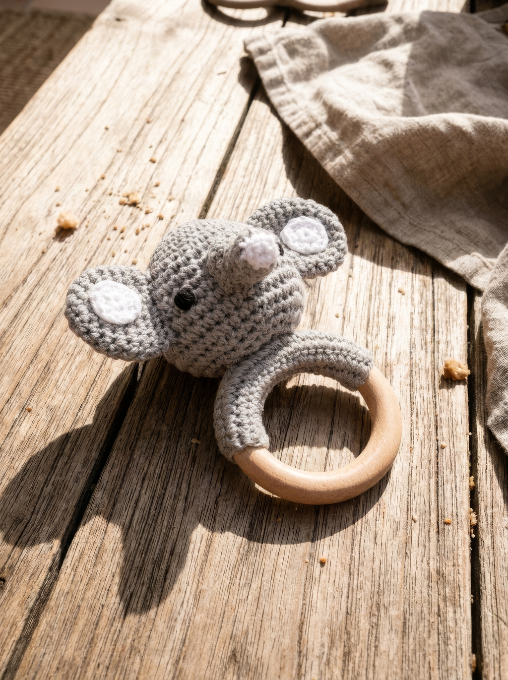Wooden Animal Teether